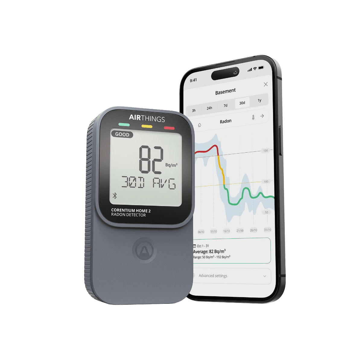 Seasonal radon variation